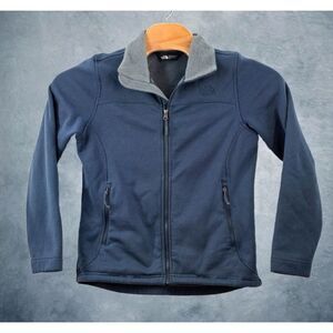 The North Face Jacket Women's Medium Timber Full Zip Slate Blue Outdoor‎ Fleece